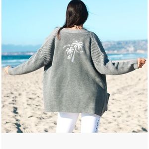 Gray beach cardigan
